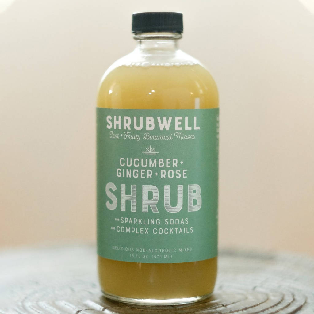 Cucumber + Ginger + Rose Shrubwell Mixer