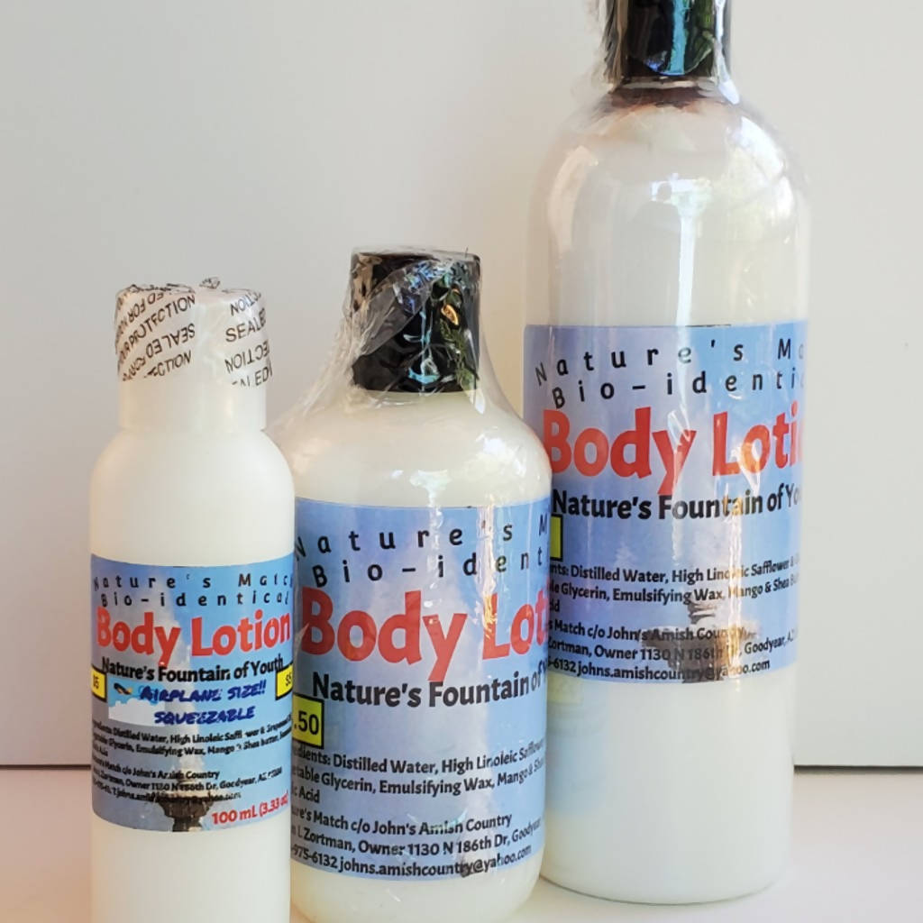 Nature's Match Body Products aka "The Fountain of Youth" Body Lotion