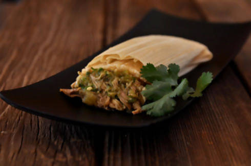 Pork Green Chile Tamale