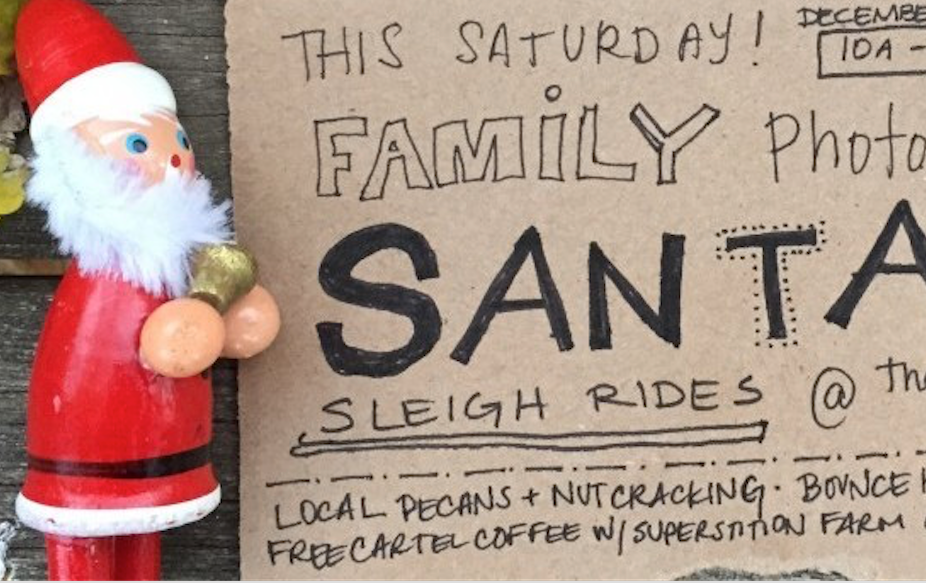Santa, Sleigh Rides, and Homegrown Pecans