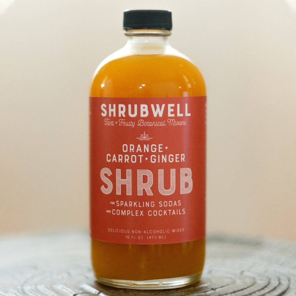Orange + Carrot + Ginger Shrubwell Mixer