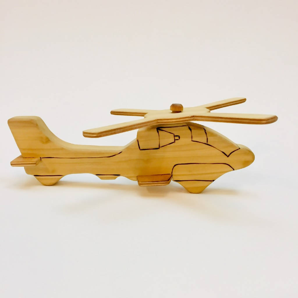 Wooden Apache Helicopter